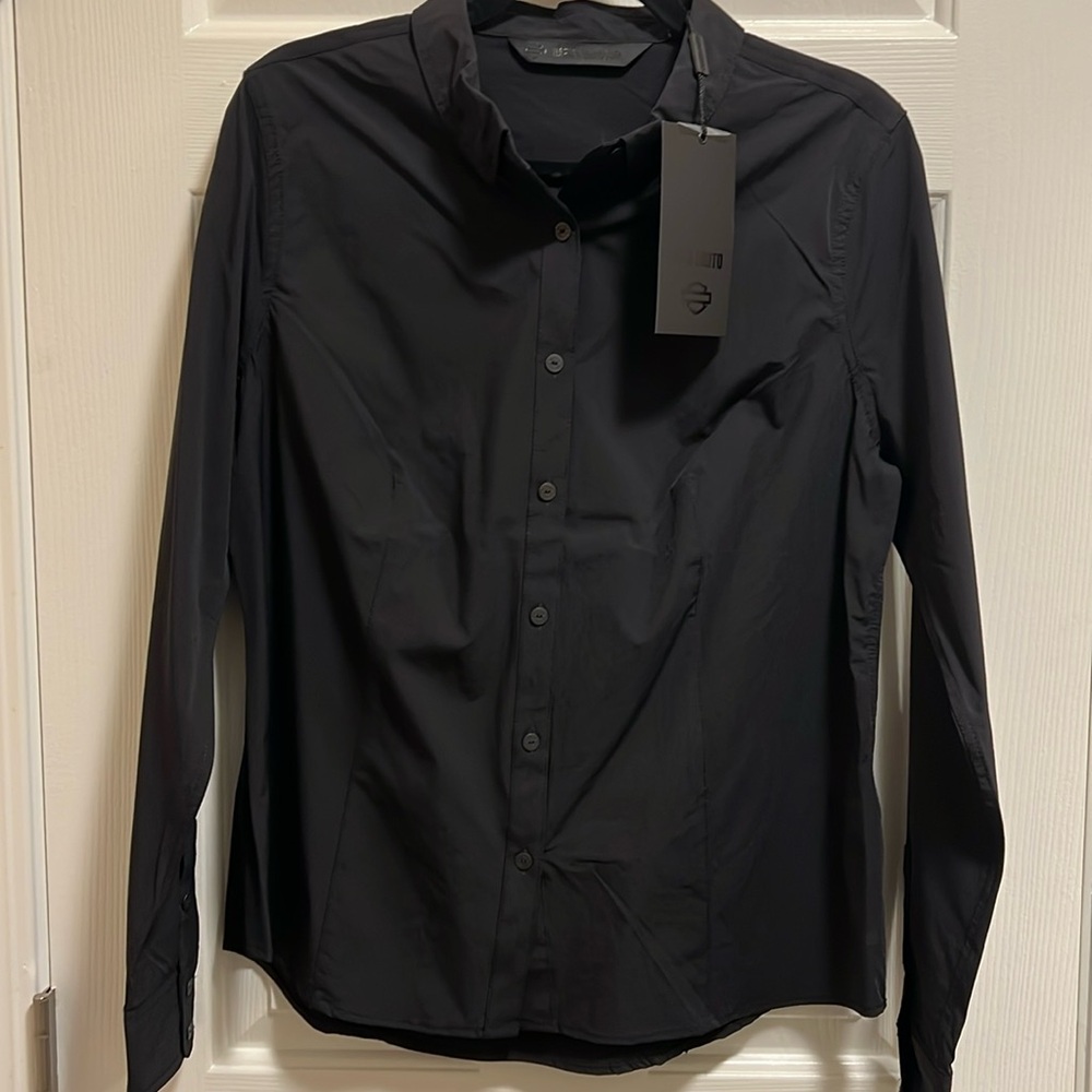 Women’s Harley Davidson Black Dress Shirt